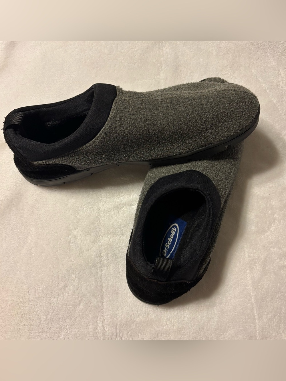 Dr Scholls Dark Gray Toasty Mocs Shoes Women's Size 9M